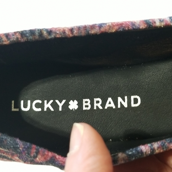 LUCKY BRAND Emmie Black Paisley Brocade Velvet Ballet Flat Shoe - NWOT - Picture 6 of 8
